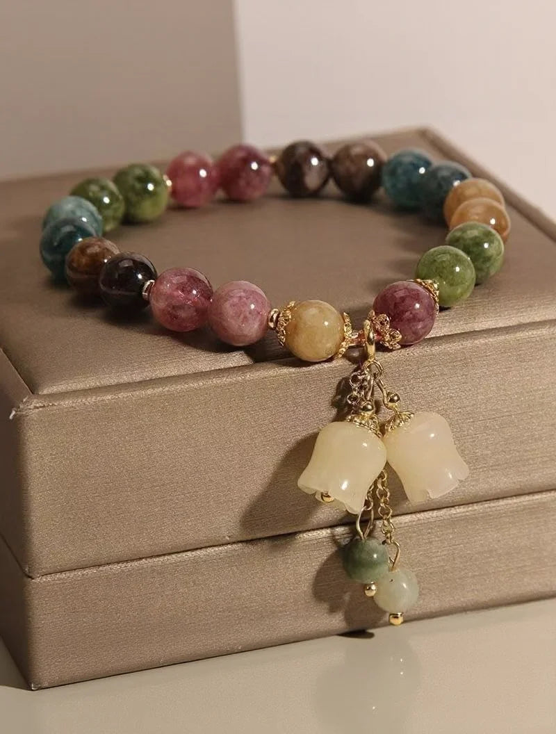 Divine Orchid Healing Tourmaline Bracelet