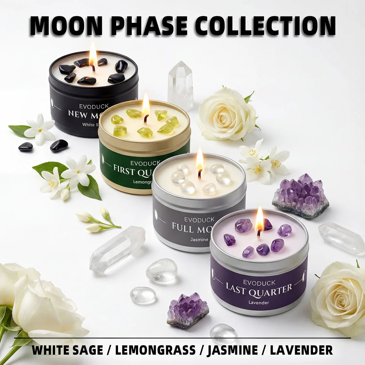New Moon White Sage Candle