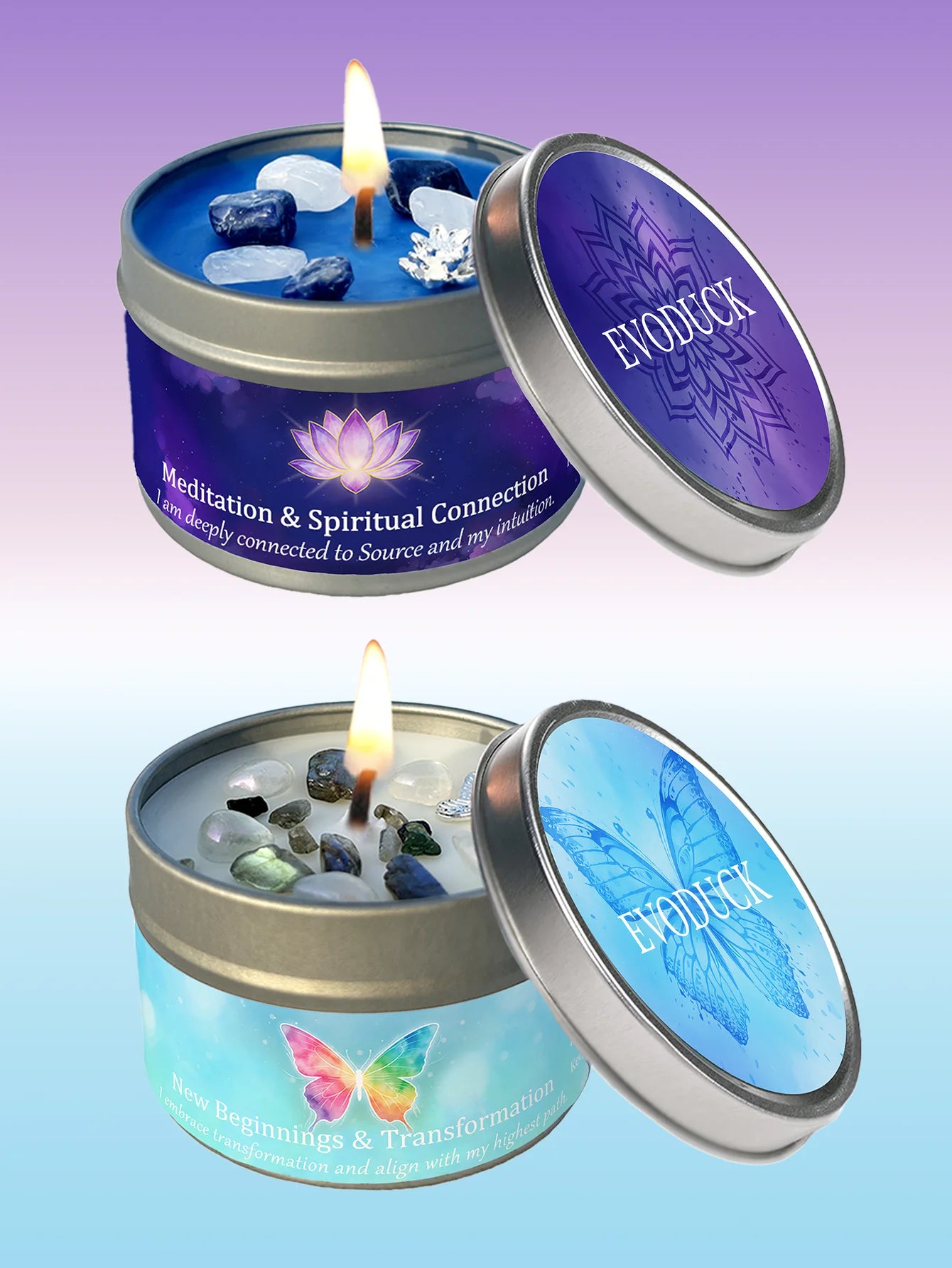 Divine Guidance Crystal Candle