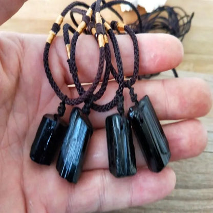 Black Tourmaline Stone Pendant