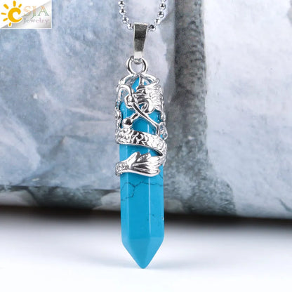 Dragon’s Heart Crystal Pendant necklace