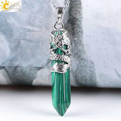 Dragon’s Heart Crystal Pendant necklace