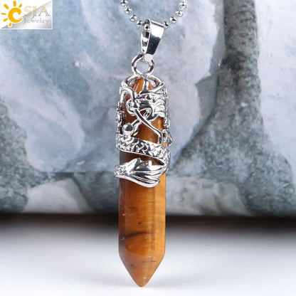 Dragon’s Heart Crystal Pendant necklace