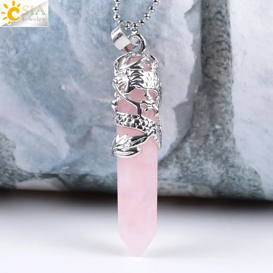 Dragon’s Heart Crystal Pendant necklace