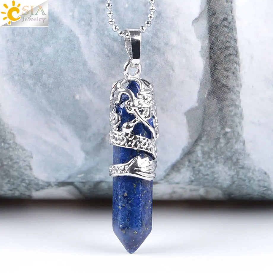 Dragon’s Heart Crystal Pendant necklace