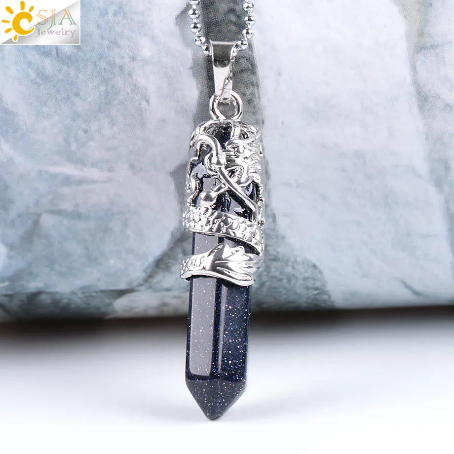 Dragon’s Heart Crystal Pendant necklace