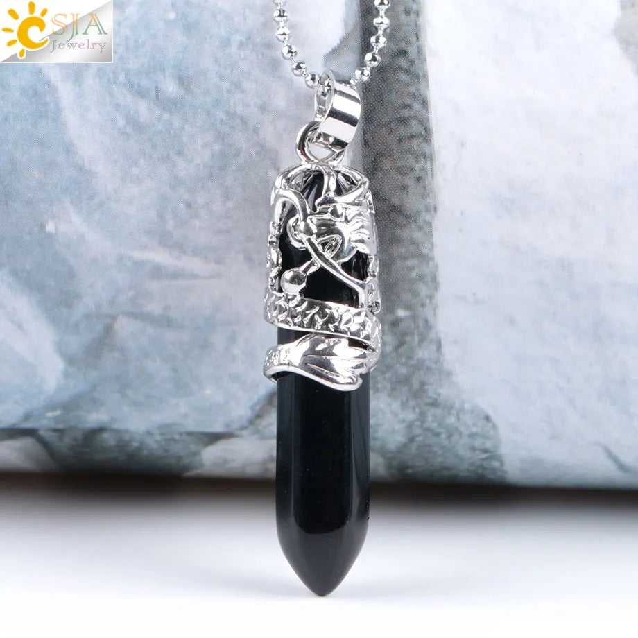 Dragon’s Heart Crystal Pendant necklace