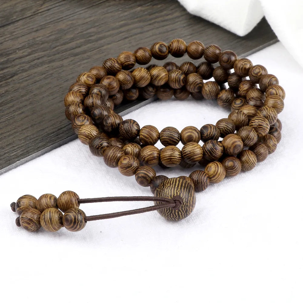 Tigers Eye Prayer Beaded Bracelet