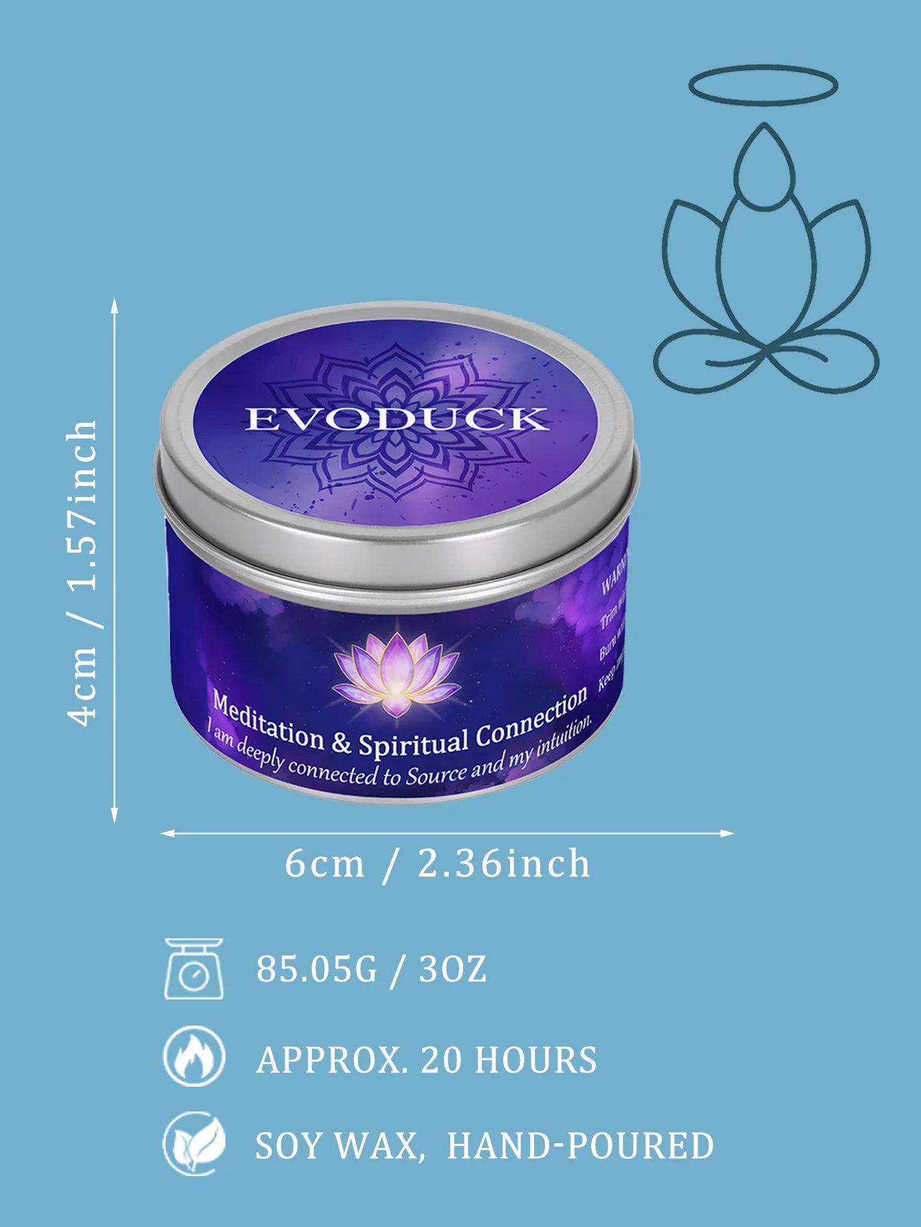 Divine Guidance Crystal Candle