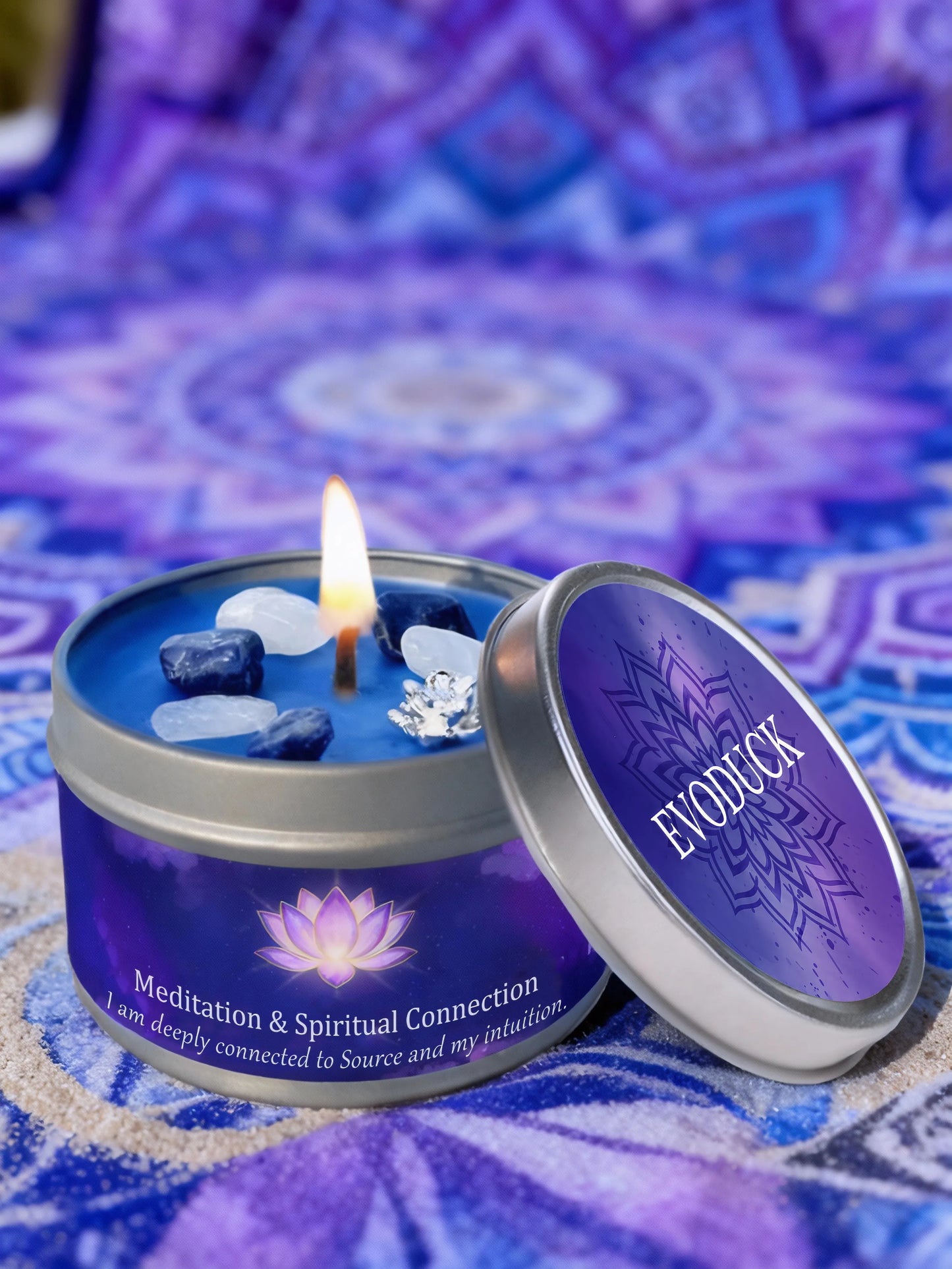 Divine Guidance Crystal Candle