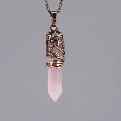 Dragon’s Heart Crystal Pendant necklace