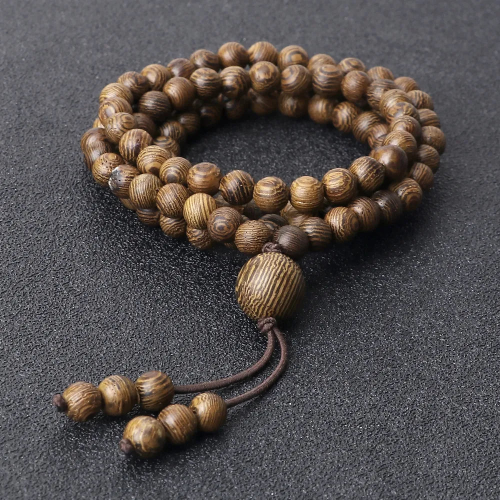 Tigers Eye Prayer Beaded Bracelet