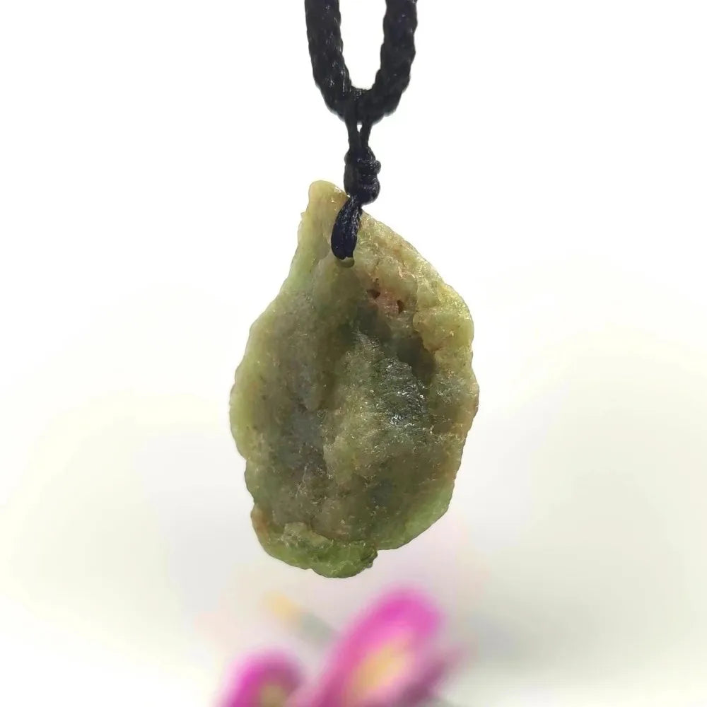 Blue Apatite Raw Natural Stone Necklace