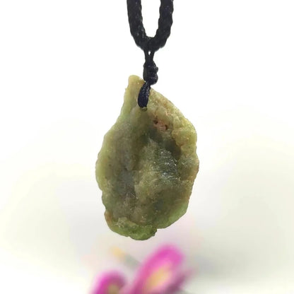 Blue Apatite Raw Natural Stone Necklace