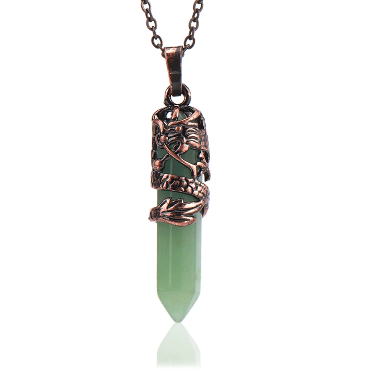 Dragon’s Heart Crystal Pendant necklace