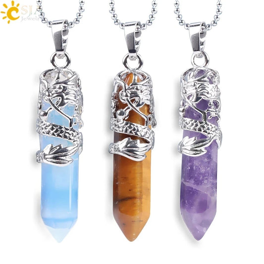 Dragon’s Heart Crystal Pendant necklace