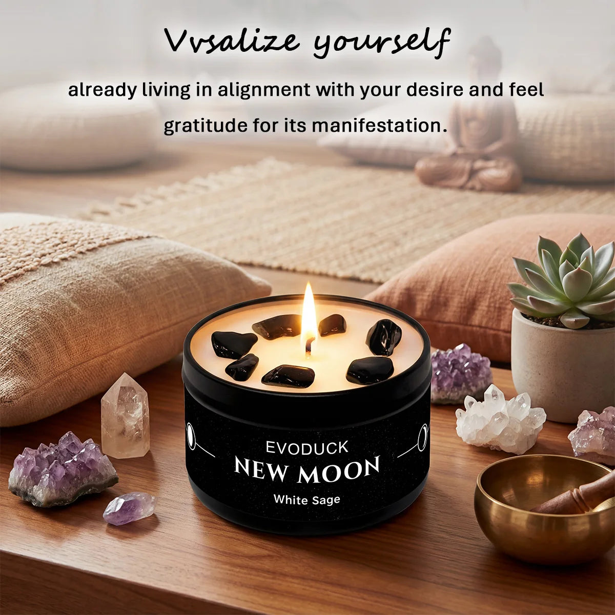 New Moon White Sage Candle