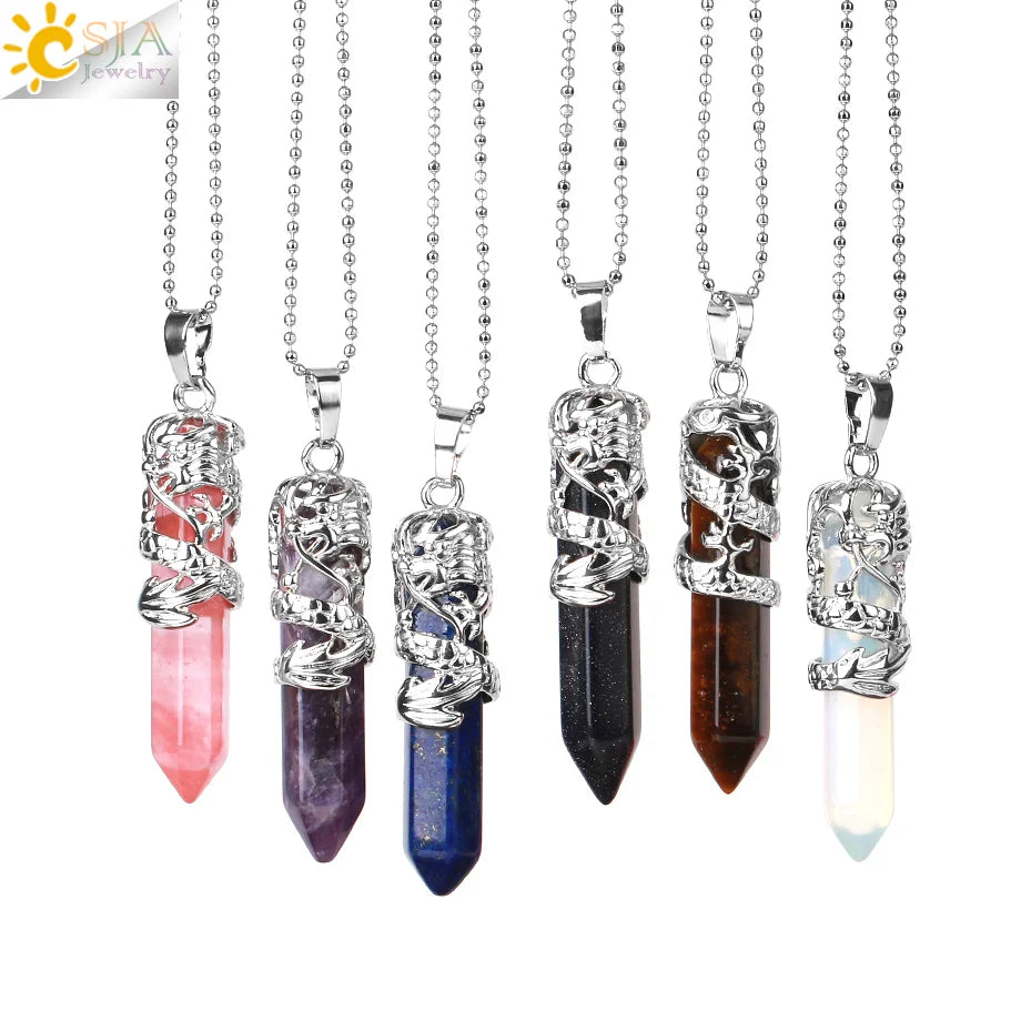 Dragon’s Heart Crystal Pendant necklace