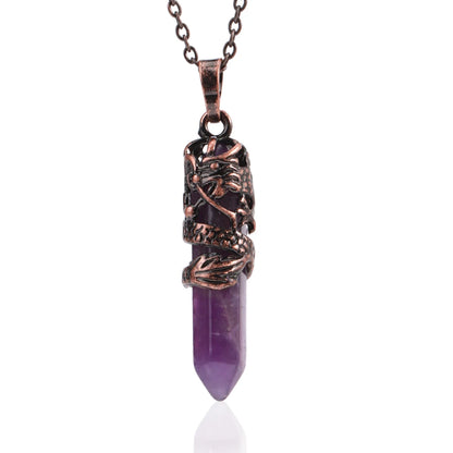 Dragon’s Heart Crystal Pendant necklace