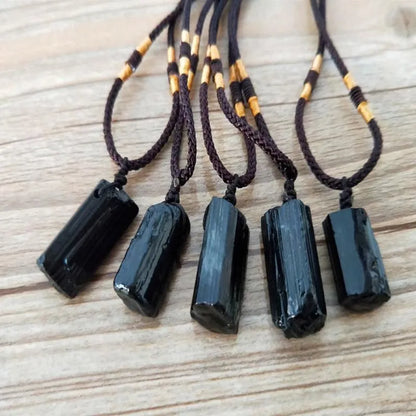 Black Tourmaline Stone Pendant