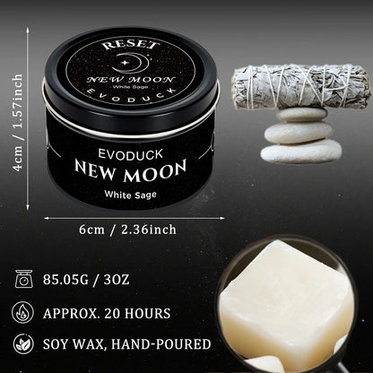New Moon White Sage Candle