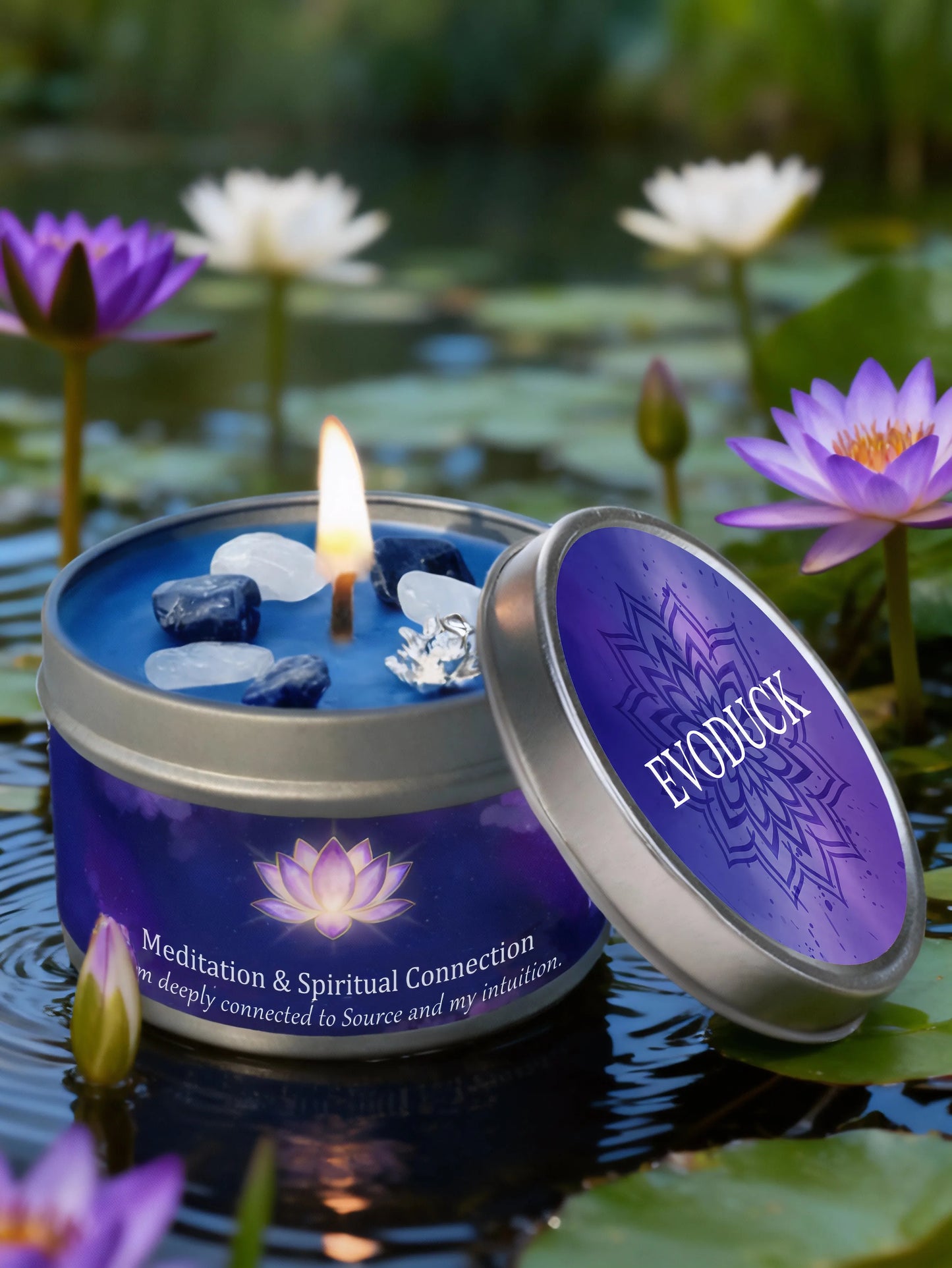 Divine Guidance Crystal Candle