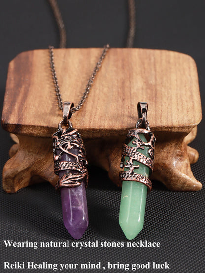 Dragon’s Heart Crystal Pendant necklace