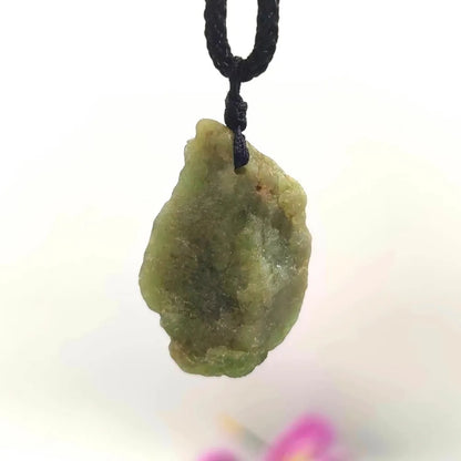 Blue Apatite Raw Natural Stone Necklace