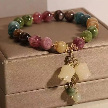 Divine Orchid Healing Tourmaline Bracelet