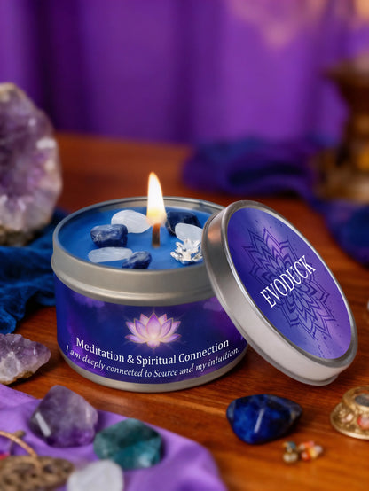 Divine Guidance Crystal Candle
