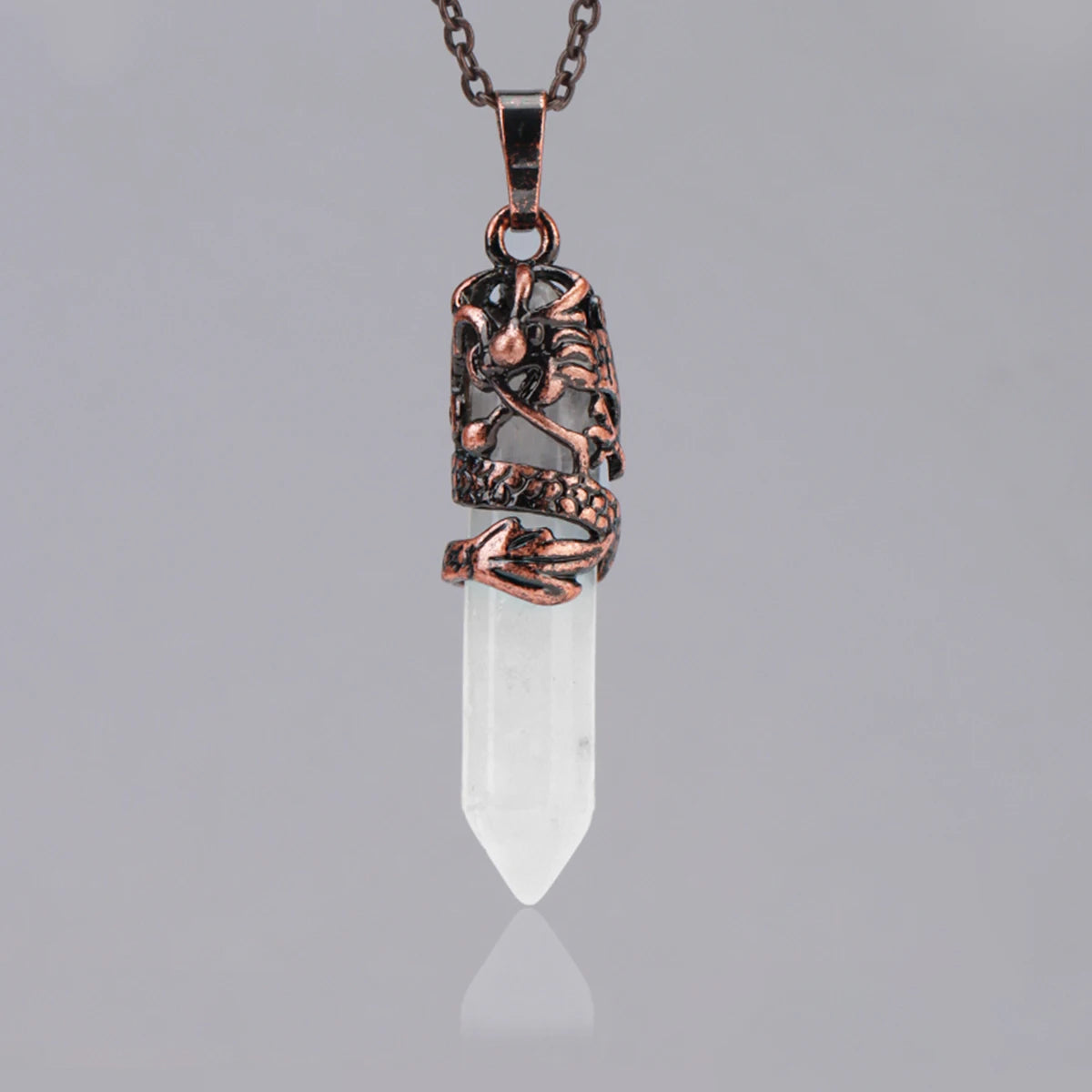 Dragon’s Heart Crystal Pendant necklace