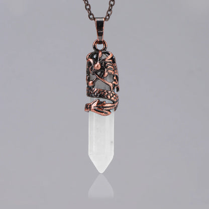 Dragon’s Heart Crystal Pendant necklace