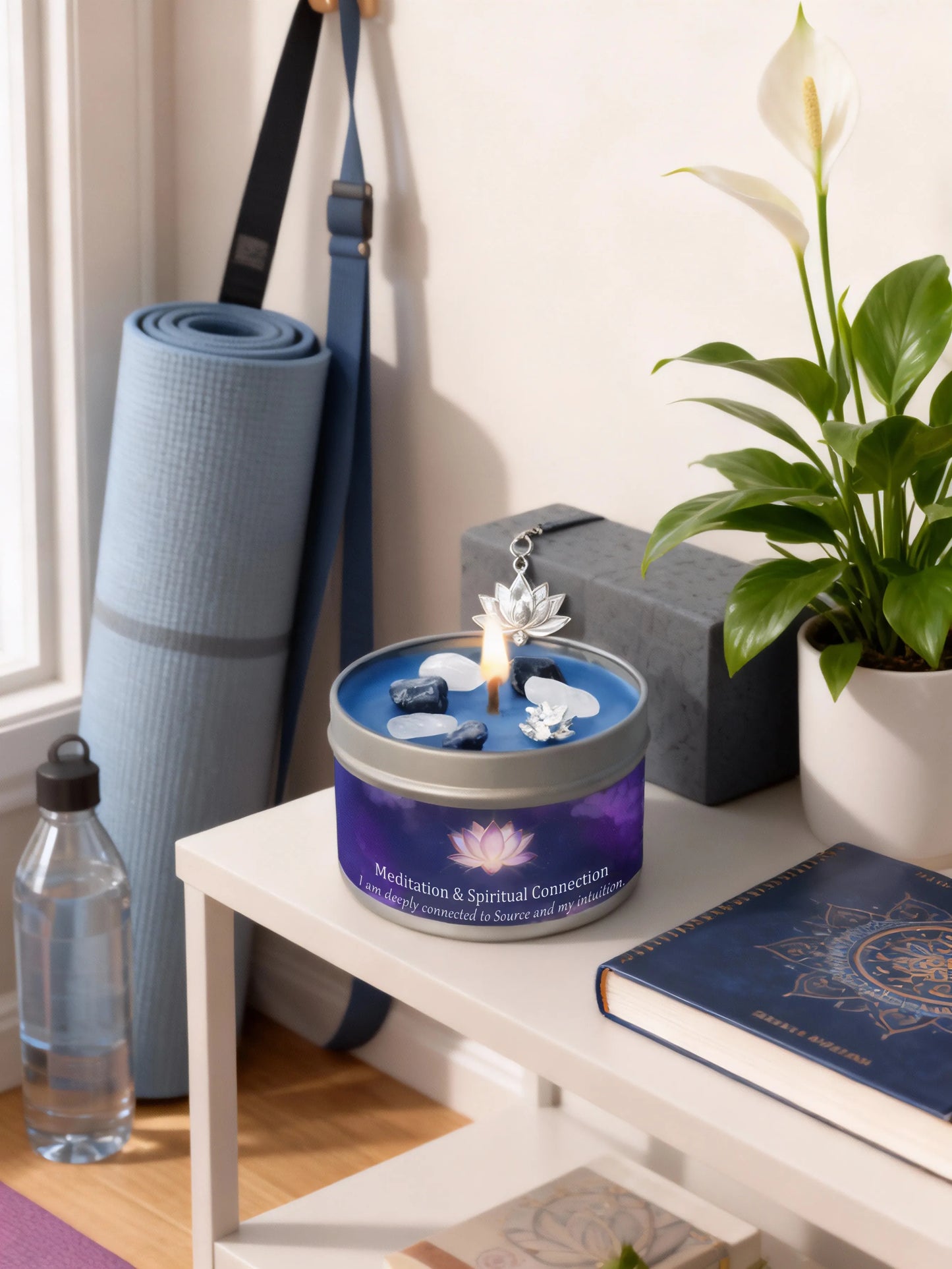 Divine Guidance Crystal Candle