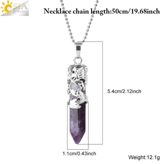 Dragon’s Heart Crystal Pendant necklace