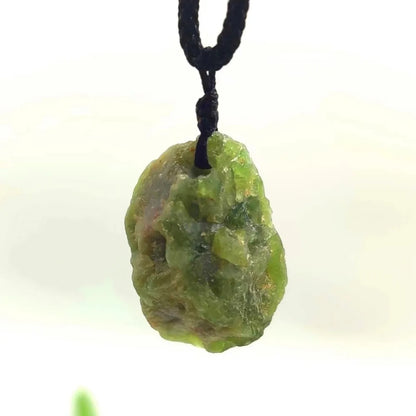 Blue Apatite Raw Natural Stone Necklace