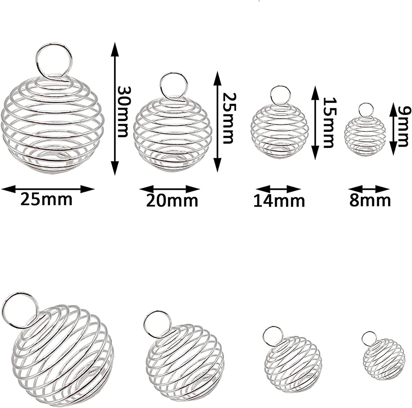 Spiral Cage Holder For Crystals