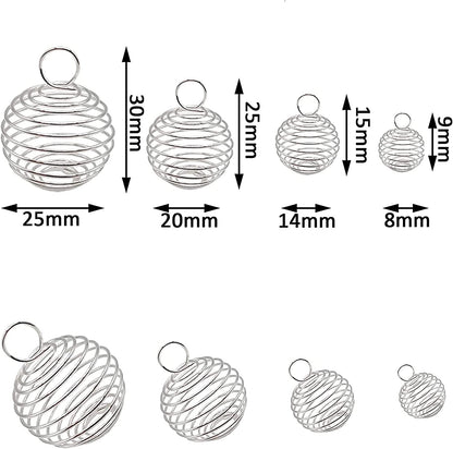 Spiral Cage Holder For Crystals