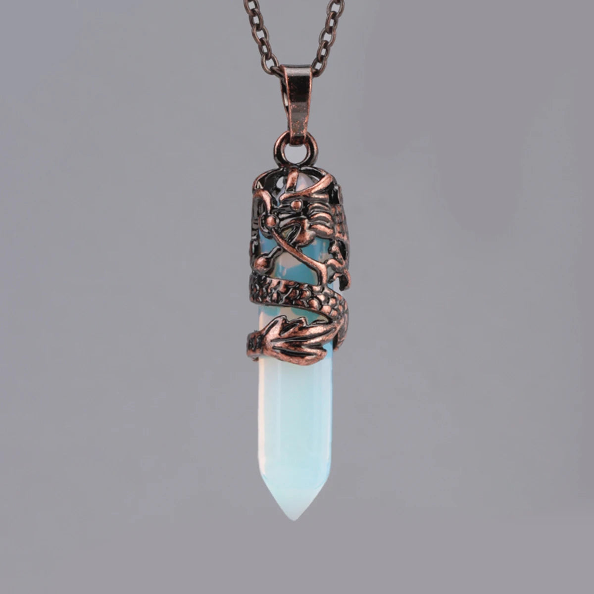 Dragon’s Heart Crystal Pendant necklace