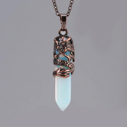Dragon’s Heart Crystal Pendant necklace