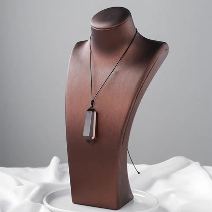 Double Point Smoky Quartz Necklace