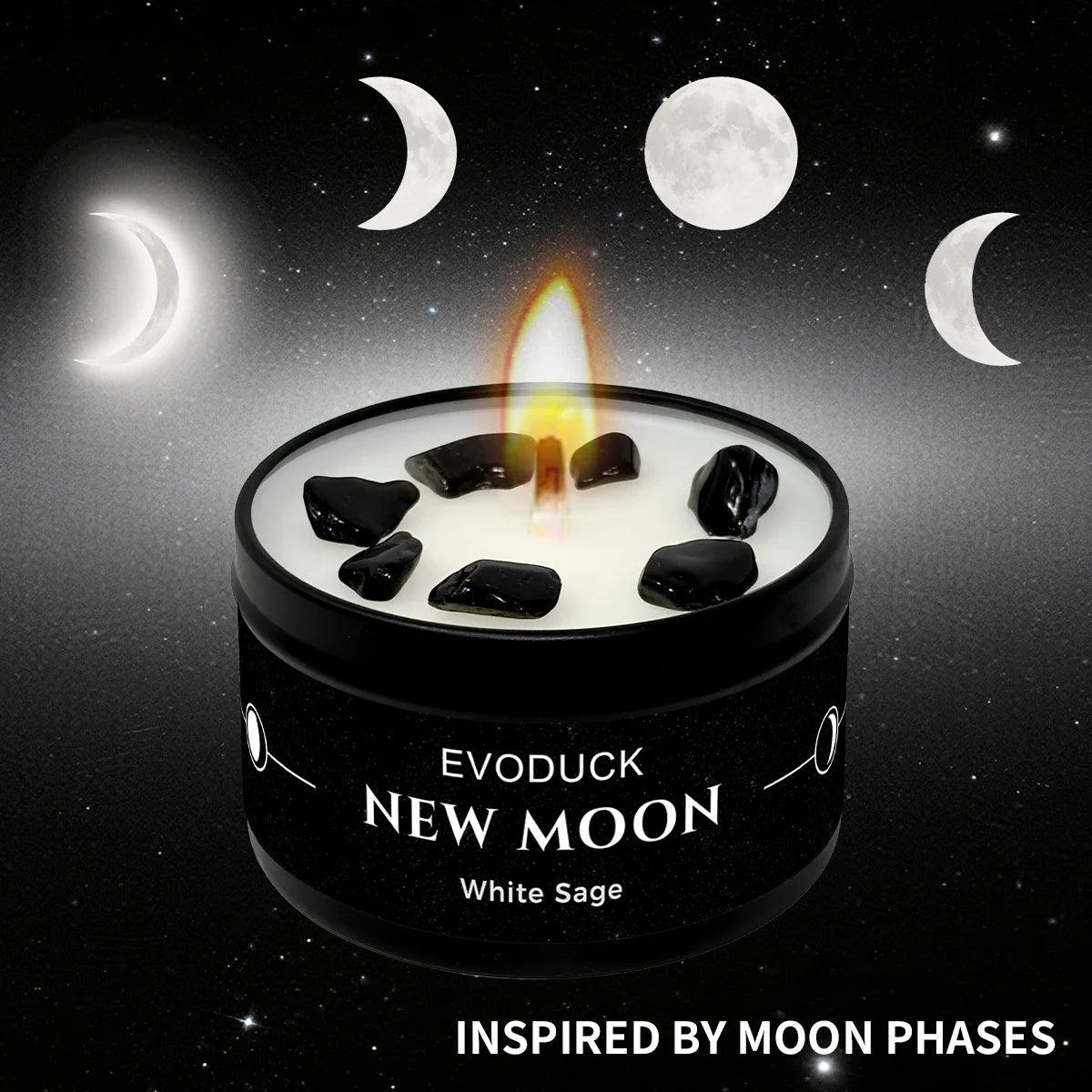 New Moon White Sage Candle