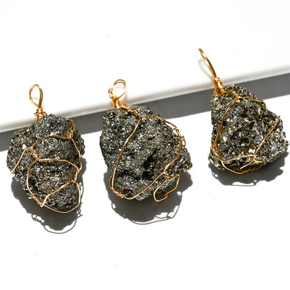 Pyrite Crystal Pendant