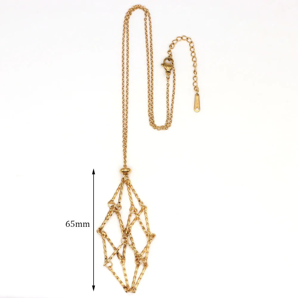 Crystal Cage Necklace