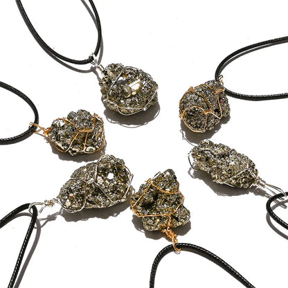 Pyrite Crystal Pendant