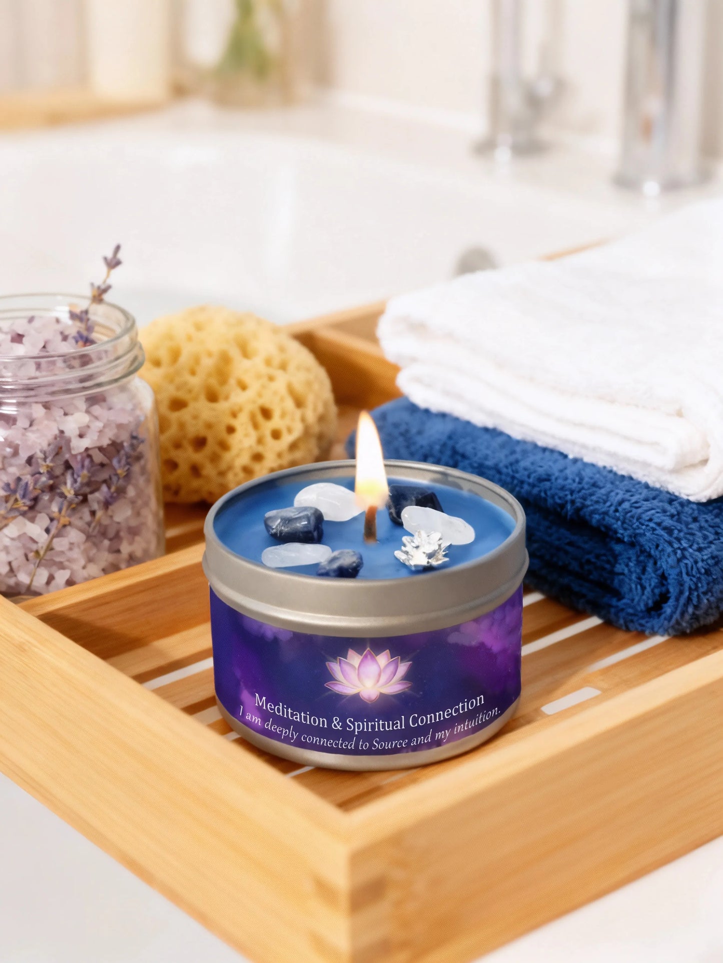 Divine Guidance Crystal Candle