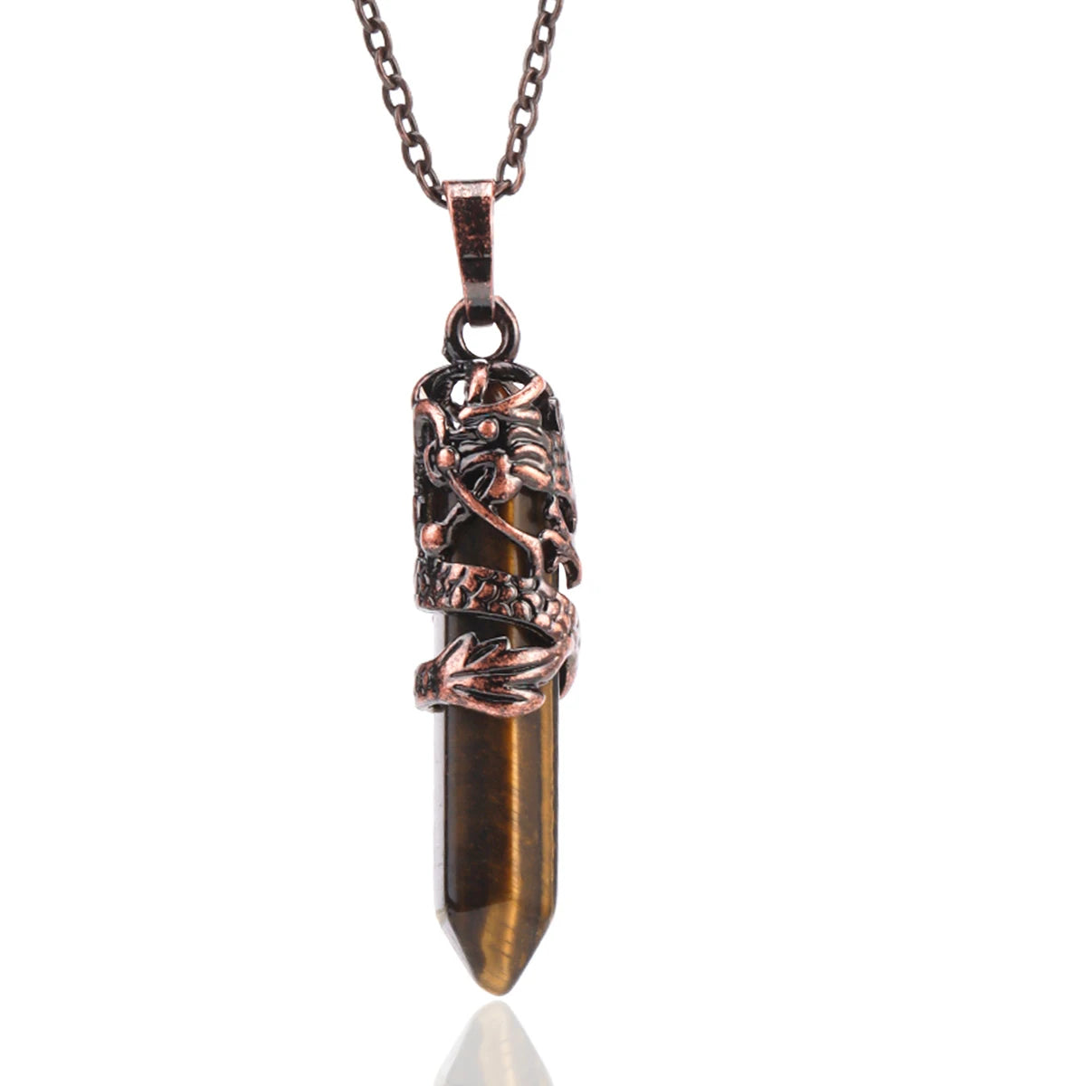 Dragon’s Heart Crystal Pendant necklace