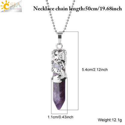 Dragon’s Heart Crystal Pendant necklace