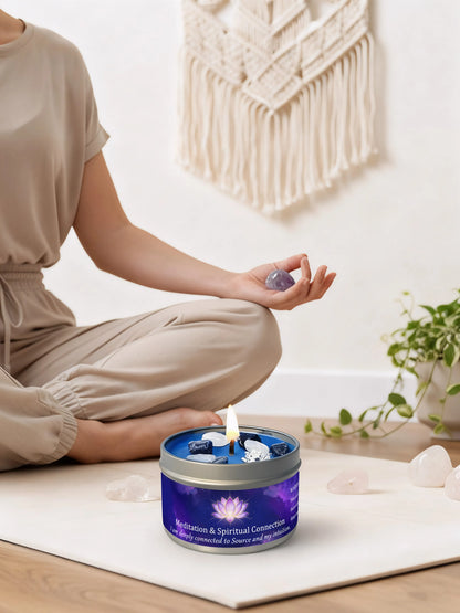Divine Guidance Crystal Candle