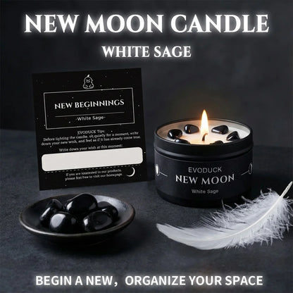 New Moon White Sage Candle