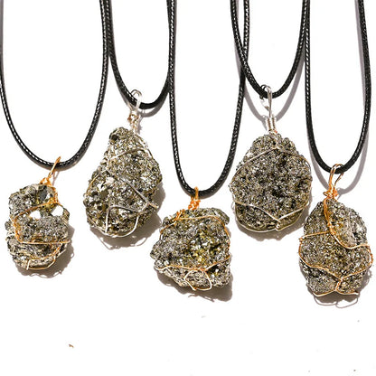 Pyrite Crystal Pendant